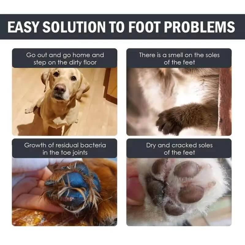 100Mlpaw Cleaner Foam Dog Claw Cleaner Cat Paw Cleaner Waterless Pet Shampoo with Dog Brush for Rinse - Free Cat Paw Deep Cleanser - Funsho.store