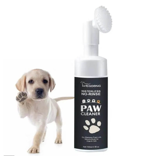 100Mlpaw Cleaner Foam Dog Claw Cleaner Cat Paw Cleaner Waterless Pet Shampoo with Dog Brush for Rinse - Free Cat Paw Deep Cleanser - Funsho.store