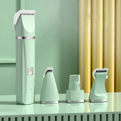4 in 1 Electric Pet Grooming Kit - Hair Trimmer, Clippers, Nail Grinder for Cats & Dogs - Funsho.store