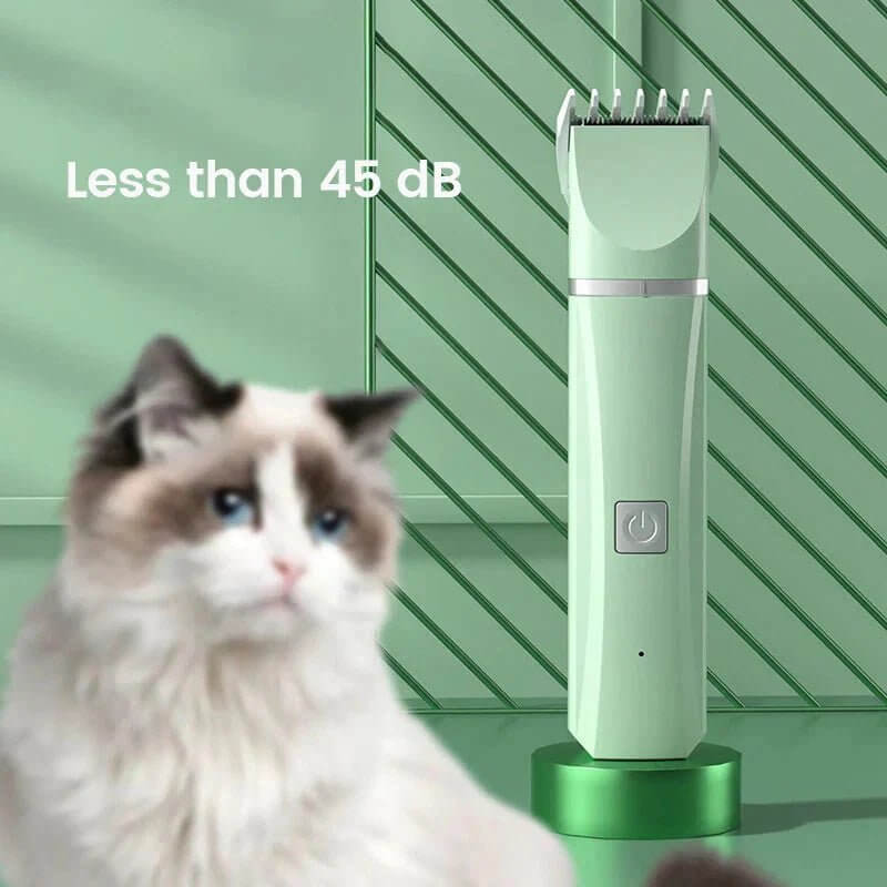4 in 1 Electric Pet Grooming Kit - Hair Trimmer, Clippers, Nail Grinder for Cats & Dogs - Funsho.store