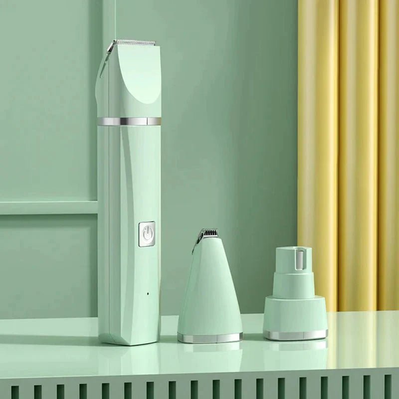 4 in 1 Electric Pet Grooming Kit - Hair Trimmer, Clippers, Nail Grinder for Cats & Dogs - Funsho.store