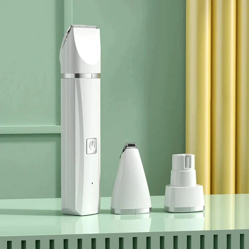 4 in 1 Electric Pet Grooming Kit - Hair Trimmer, Clippers, Nail Grinder for Cats & Dogs - Funsho.store