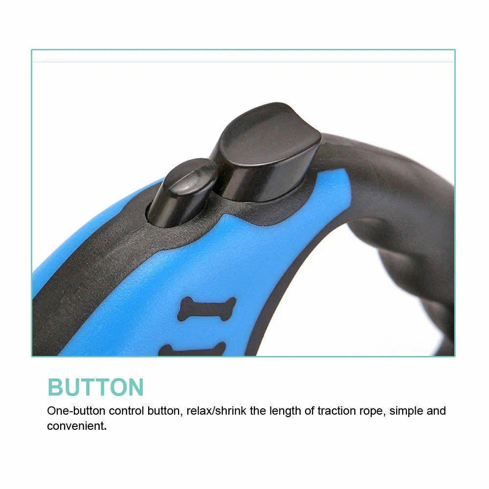 Automatic Retractable Dog Leash - Dual Size Options with Brake & Lock Safety System - Funsho.store