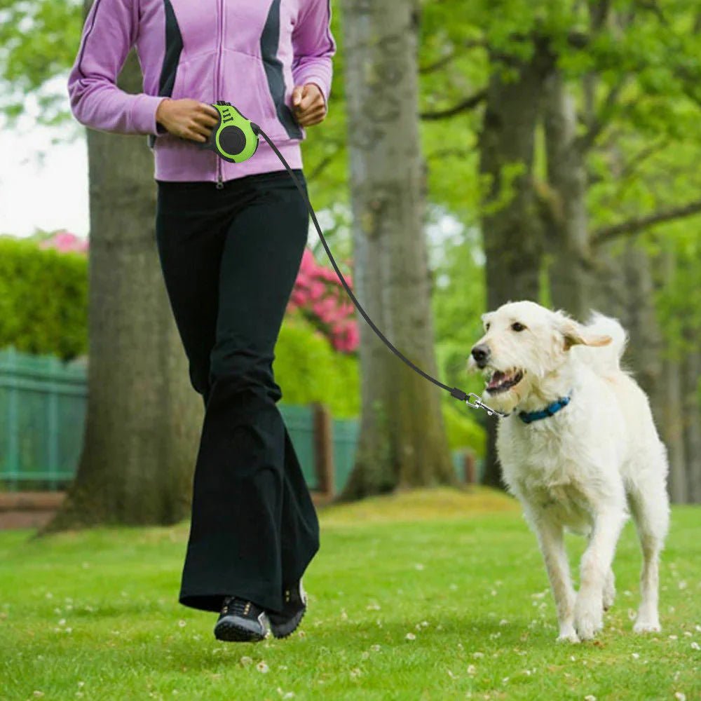 Automatic Retractable Dog Leash - Dual Size Options with Brake & Lock Safety System - Funsho.store