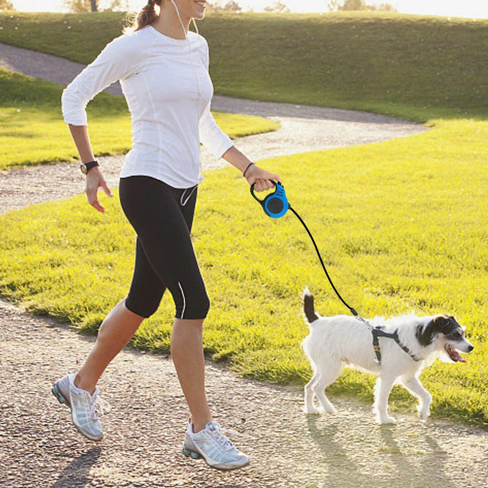 Automatic Retractable Dog Leash - Dual Size Options with Brake & Lock Safety System - Funsho.store