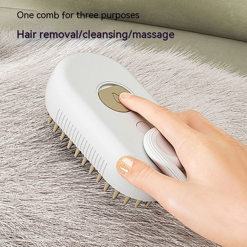 Cat Steam Brush Steamy Dog Brush 3 In 1 Electric Spray Cat Hair Brushes For Massage Pet Grooming Comb Hair Removal Combs Pet Products - Funsho.store