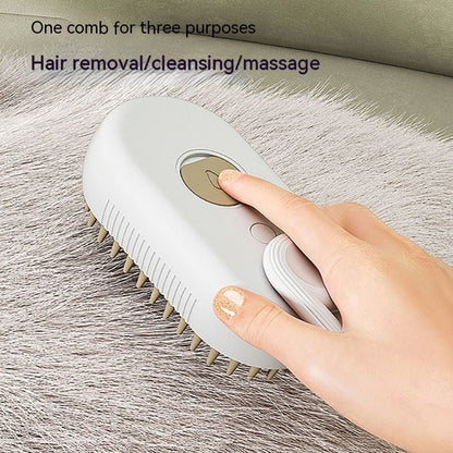 Cat Steam Brush Steamy Dog Brush 3 In 1 Electric Spray Cat Hair Brushes For Massage Pet Grooming Comb Hair Removal Combs Pet Products - Funsho.store