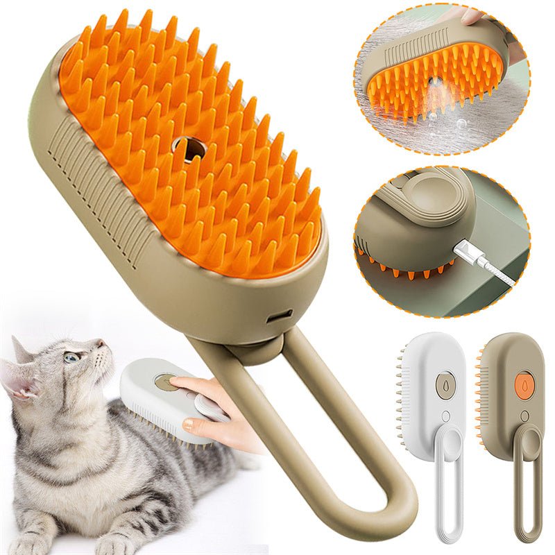 Cat Steam Brush Steamy Dog Brush 3 In 1 Electric Spray Cat Hair Brushes For Massage Pet Grooming Comb Hair Removal Combs Pet Products - Funsho.store