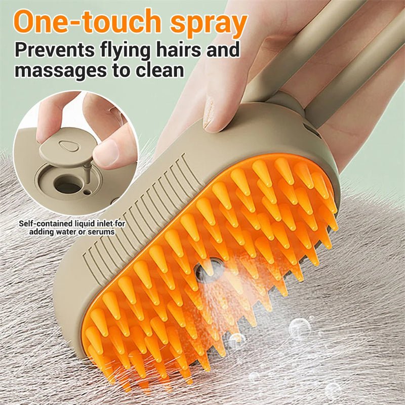 Cat Steam Brush Steamy Dog Brush 3 In 1 Electric Spray Cat Hair Brushes For Massage Pet Grooming Comb Hair Removal Combs Pet Products - Funsho.store