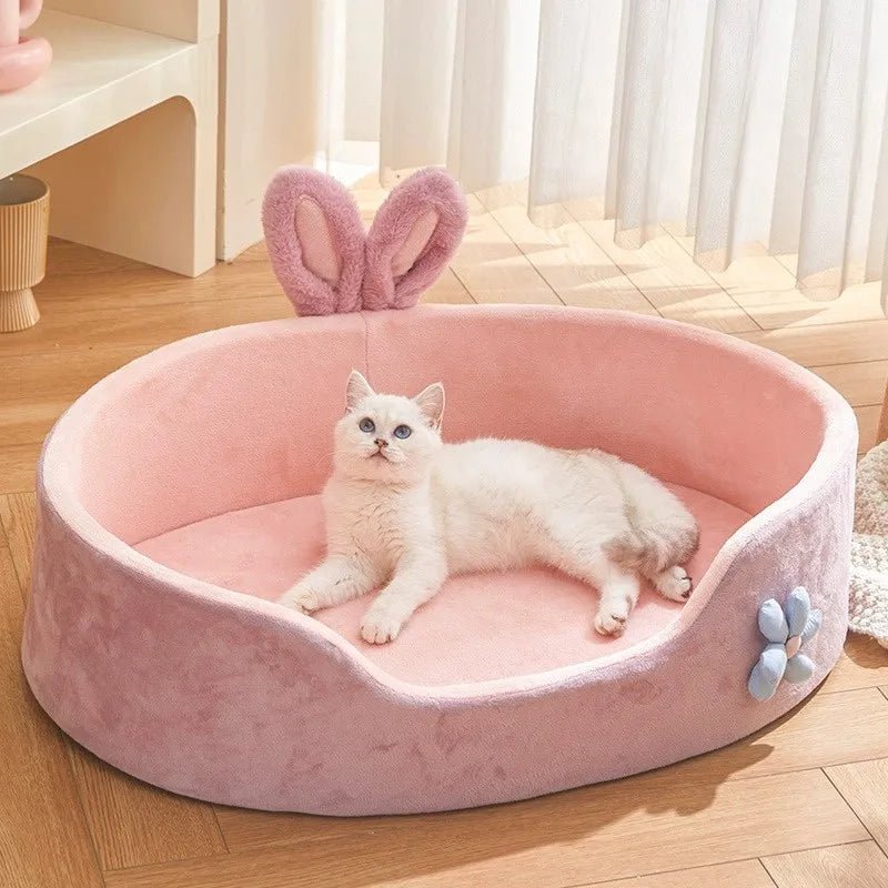 Detachable Pet Bed Pet Bed Detachable Washable Dog Sleeping Bed Soft Comfortable Warm Cat Bed for Four Seasons Soft Pet Bed - Funsho.store