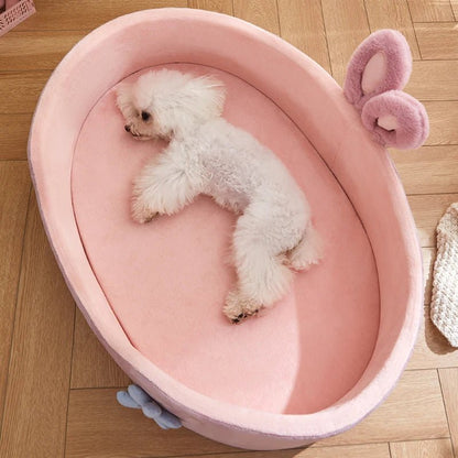 Detachable Pet Bed Pet Bed Detachable Washable Dog Sleeping Bed Soft Comfortable Warm Cat Bed for Four Seasons Soft Pet Bed - Funsho.store