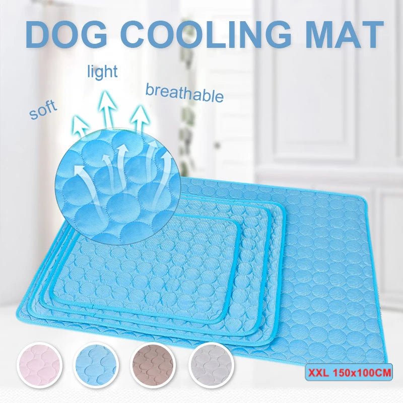 Dog Cooling Mat Extra Large Summer Pet Cold Bed for Small Big Dogs Cat Durable Blanket Sofa Cat Ice Pad Blanket Pet Accessories - Funsho.store