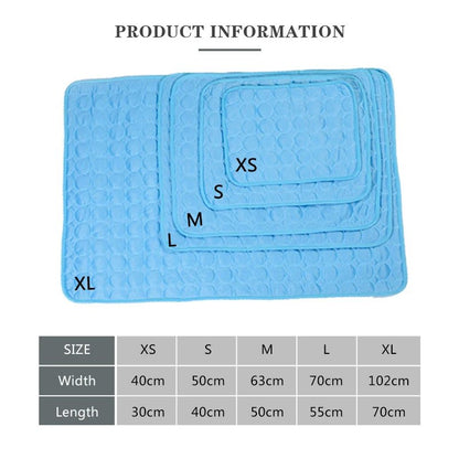 Dog Cooling Mat Extra Large Summer Pet Cold Bed for Small Big Dogs Cat Durable Blanket Sofa Cat Ice Pad Blanket Pet Accessories - Funsho.store