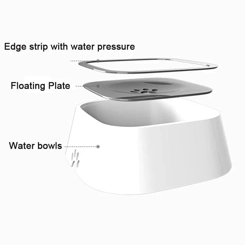 Dog Drinking Water Bowl with Floating Design - Non - Wetting, Non - Skid, Large Capacity - Funsho.store