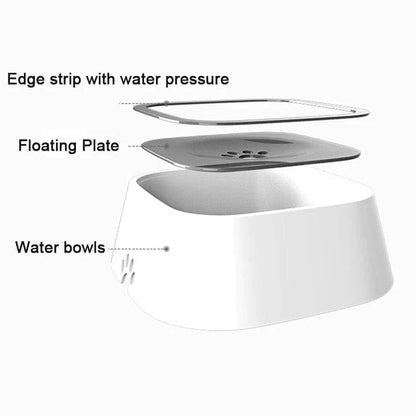 Dog Drinking Water Bowl with Floating Design - Non - Wetting, Non - Skid, Large Capacity - Funsho.store