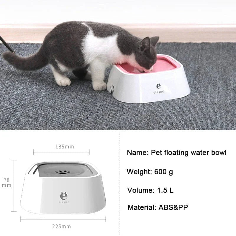 Dog Drinking Water Bowl with Floating Design - Non - Wetting, Non - Skid, Large Capacity - Funsho.store