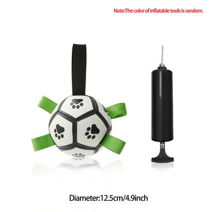 Interactive Dog Football Toy Soccer Ball Inflated Training Toy For Dogs Outdoor Border Collie Balls For Large Dogs Pet Supplies - Funsho.store