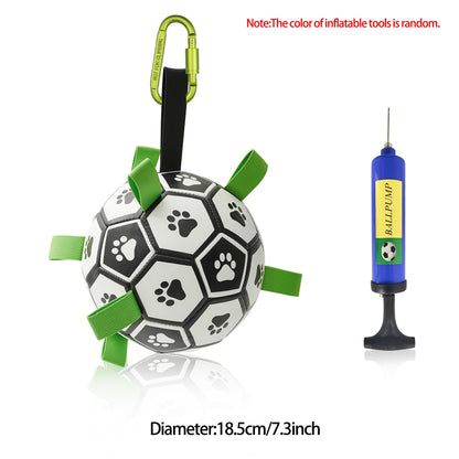 Interactive Dog Football Toy Soccer Ball Inflated Training Toy For Dogs Outdoor Border Collie Balls For Large Dogs Pet Supplies - Funsho.store
