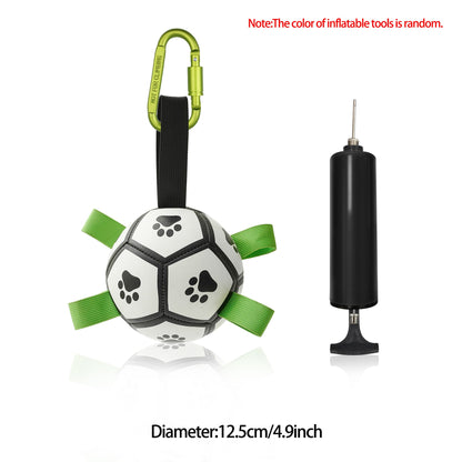 Interactive Dog Football Toy Soccer Ball Inflated Training Toy For Dogs Outdoor Border Collie Balls For Large Dogs Pet Supplies - Funsho.store