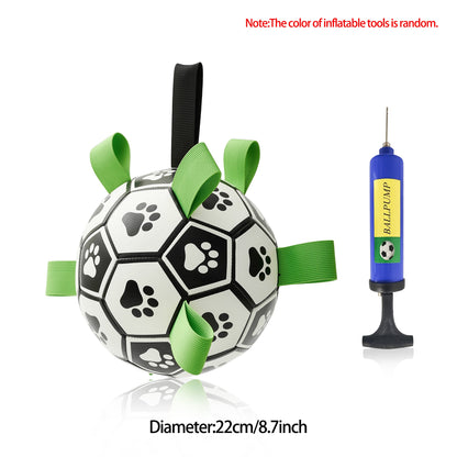 Interactive Dog Football Toy Soccer Ball Inflated Training Toy For Dogs Outdoor Border Collie Balls For Large Dogs Pet Supplies - Funsho.store
