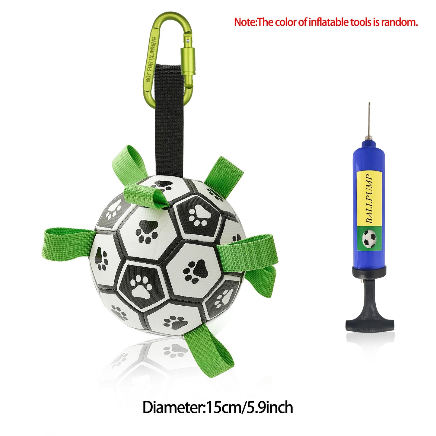 Interactive Dog Football Toy Soccer Ball Inflated Training Toy For Dogs Outdoor Border Collie Balls For Large Dogs Pet Supplies - Funsho.store