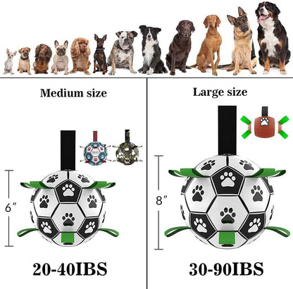Interactive Dog Football Toy Soccer Ball Inflated Training Toy For Dogs Outdoor Border Collie Balls For Large Dogs Pet Supplies - Funsho.store