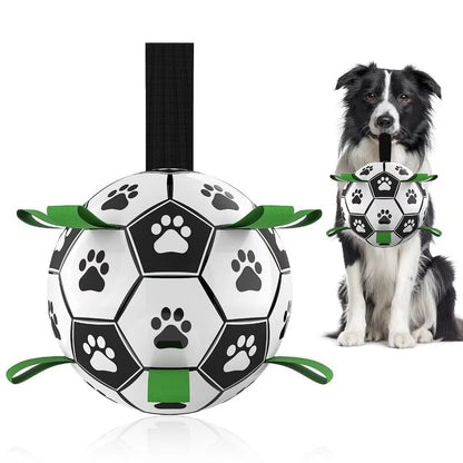 Interactive Dog Football Toy Soccer Ball Inflated Training Toy For Dogs Outdoor Border Collie Balls For Large Dogs Pet Supplies - Funsho.store
