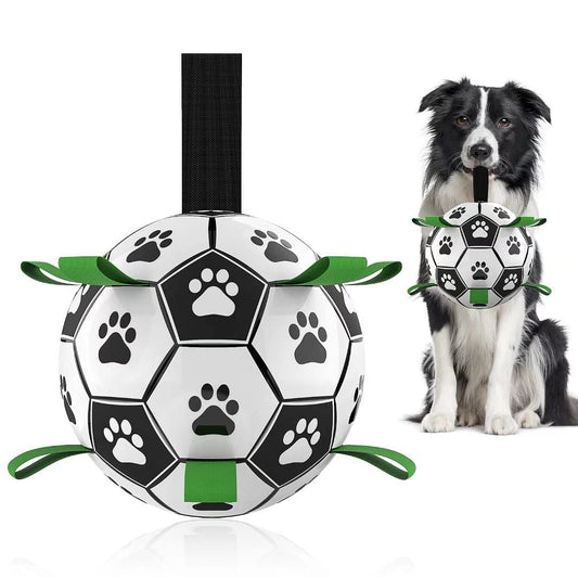 Interactive Dog Football Toy Soccer Ball Inflated Training Toy For Dogs Outdoor Border Collie Balls For Large Dogs Pet Supplies - Funsho.store