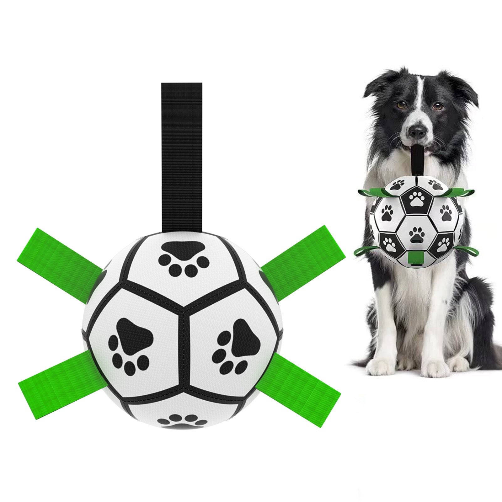 Interactive Dog Football Toy Soccer Ball Inflated Training Toy For Dogs Outdoor Border Collie Balls For Large Dogs Pet Supplies - Funsho.store