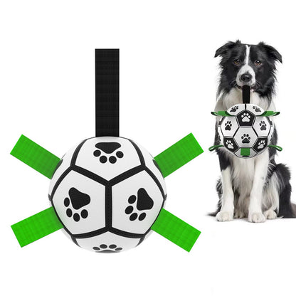 Interactive Dog Football Toy Soccer Ball Inflated Training Toy For Dogs Outdoor Border Collie Balls For Large Dogs Pet Supplies - Funsho.store