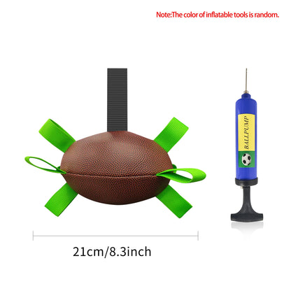 Interactive Dog Football Toy Soccer Ball Inflated Training Toy For Dogs Outdoor Border Collie Balls For Large Dogs Pet Supplies - Funsho.store