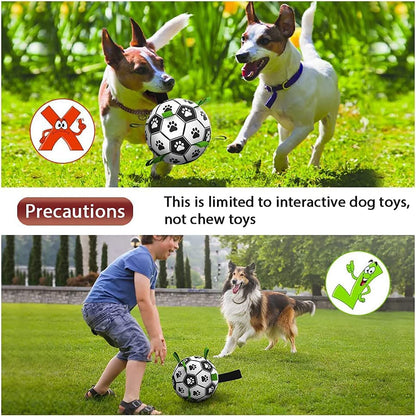 Interactive Dog Football Toy Soccer Ball Inflated Training Toy For Dogs Outdoor Border Collie Balls For Large Dogs Pet Supplies - Funsho.store