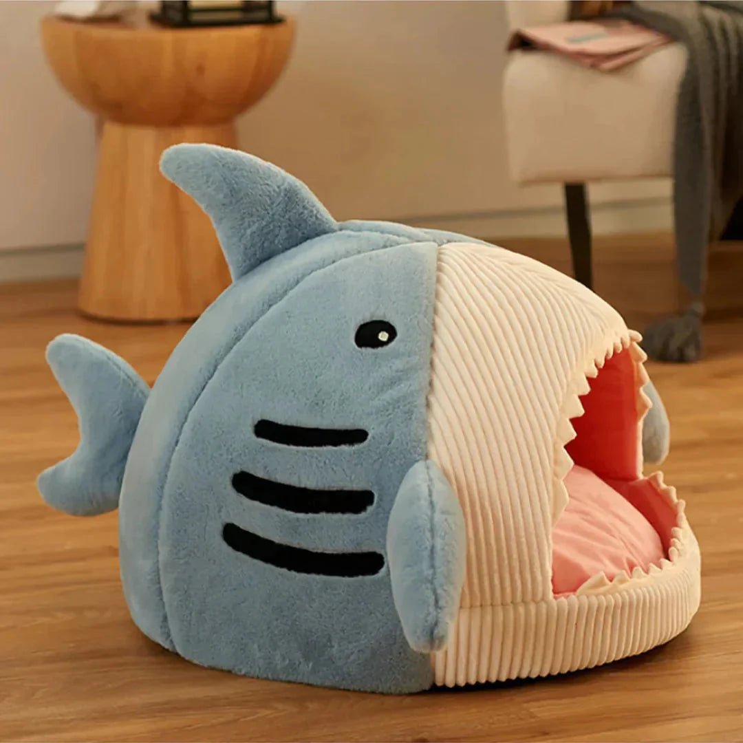 Luxury Plush Shark Pet Bed - Funsho.store
