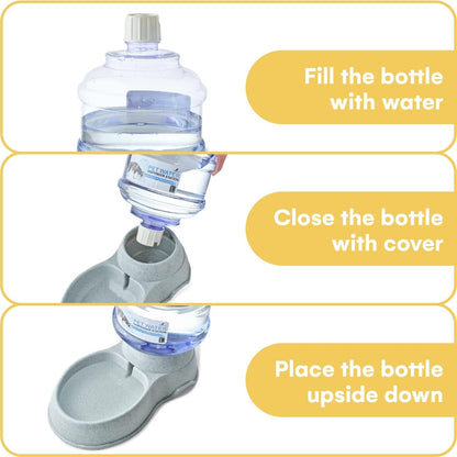 NOA Automatic Pet Water Dispenser | 3.8 L Cat and Dog Gravity Feeder, Waterer Dispenser Station, Automatic Water Station, Cat and Dog Water Bowl - Funsho.store