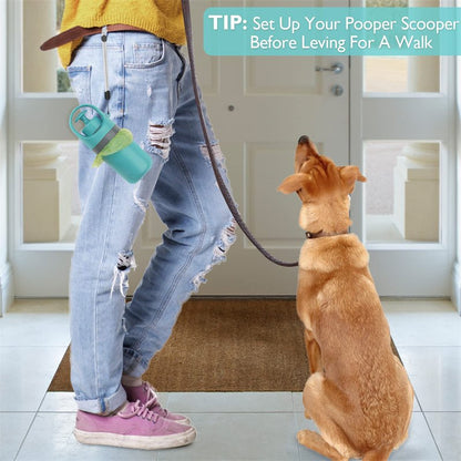 Portable Lightweight Dog Pooper Scooper With Built - in Poop Bag Dispenser Eight - claw Shovel For Pet Toilet Picker Pet Products - Funsho.store