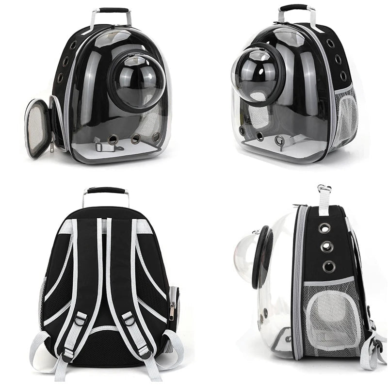 Transparent Cat Carrying Bags Space Breathable Pet Backpack Portable Puppy Dog Backpack Transport Carrier Space Capsule Bag Pets - Funsho.store