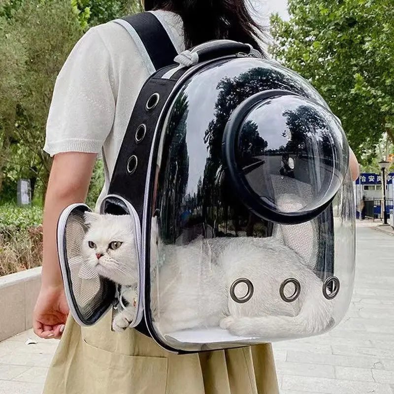 Transparent Cat Carrying Bags Space Breathable Pet Backpack Portable Puppy Dog Backpack Transport Carrier Space Capsule Bag Pets - Funsho.store