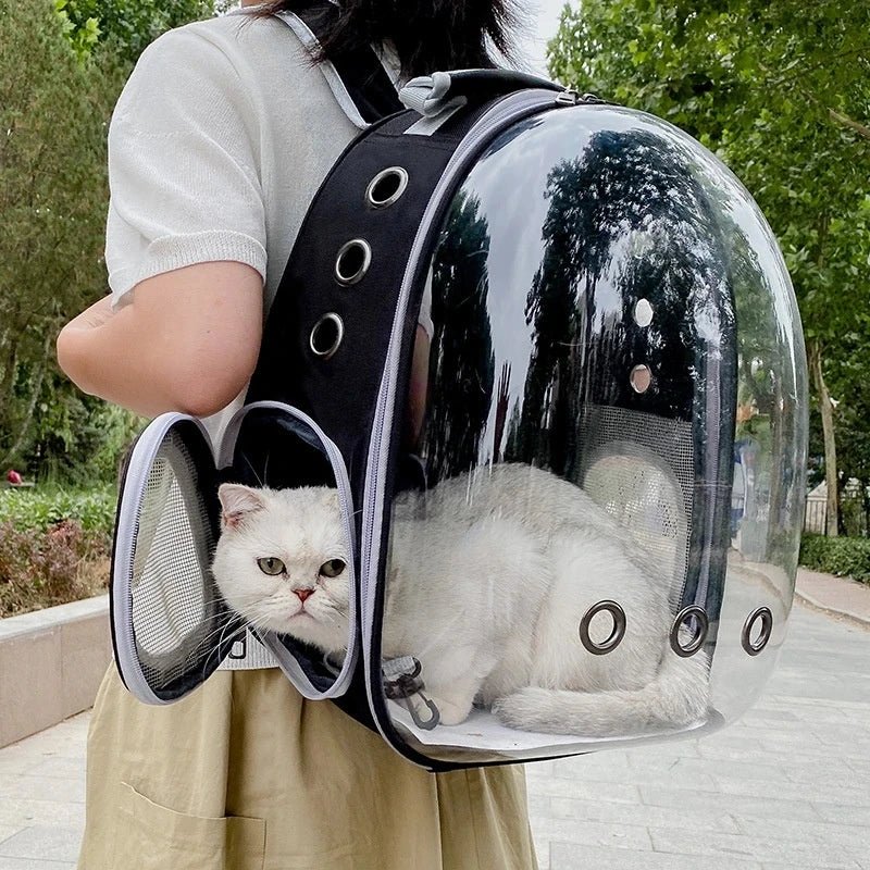Transparent Cat Carrying Bags Space Breathable Pet Backpack Portable Puppy Dog Backpack Transport Carrier Space Capsule Bag Pets - Funsho.store