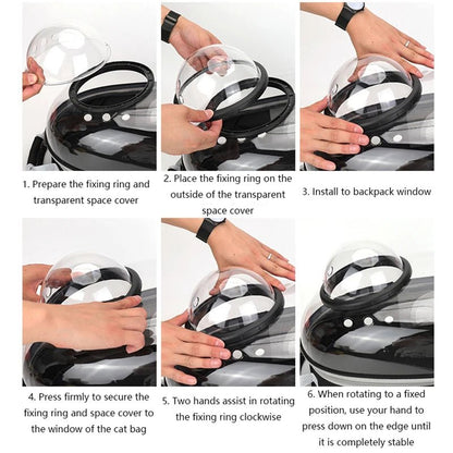 Transparent Cat Carrying Bags Space Breathable Pet Backpack Portable Puppy Dog Backpack Transport Carrier Space Capsule Bag Pets - Funsho.store